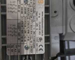 Gearmoto for curtain 0,18kW 3F 220/380V 50/60Hz alum 1 strap